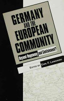 Germany and the European Community : beyond hegemony and containment?