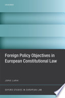 Foreign policy objectives in European constitutional law