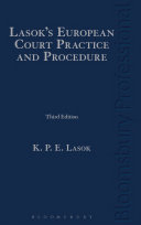 Lasok's European court practice and procedure