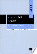 Europees recht : studentencursus 2007