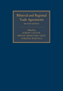 Bilateral and regional trade agreements