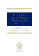 The UK-EU withdrawal agreement : a commentary