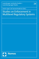 Studies on enforcement in multilevel regulatory systems