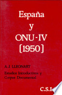 (1950) ; la "cuestion española". 4