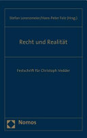 Recht und Realität : Festschrift für Christoph Vedder