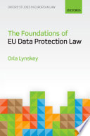 The foundations of EU data protection law