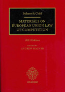Materials on European Union law of competition