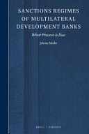 Sanctions regimes of multilateral development banks : what process is due
