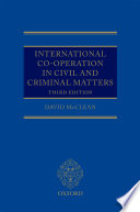 International co-operation in civil and criminal matters