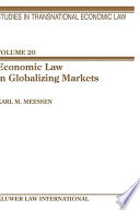 Economic law in globalizing markets