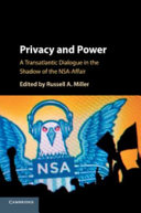 Privacy and power : a transatlantic dialogue in the shadow of the NSA-Affair