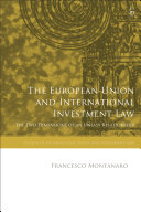 The European Union and international investment law : the two dimensions of an uneasy relationship