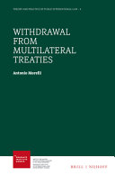 Withdrawal from multilateral treaties