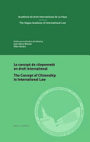 Le concept de citoyenneté en droit international