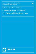 Constitutional issues of EU external relations law