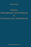 Private international law problems in common law jurisdictions
