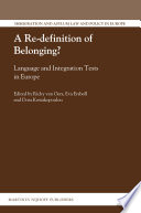 A re-definition of belonging? : language and integration tests in Europe