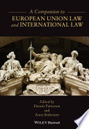 A companion to European Union law and international law