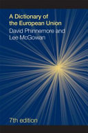 A dictionary of the European Union