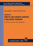 Lezioni di diritto dell'Unione europea e relazioni familiari