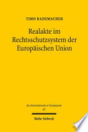 Realakte im Rechtsschutzsystem der Europäischen Union
