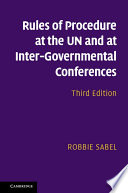 Rules of procedure at the UN and at inter-governmental conferences