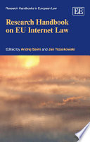 Research handbook on EU Internet law