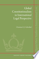 Global constitutionalism in international legal perspective