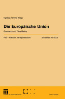 Die Europäische Union : Governance und Policy-Making