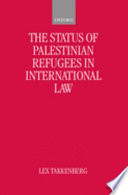 The status of Palestinian refugees in international law