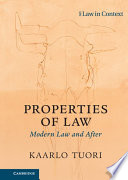 Properties of law : modern law and after