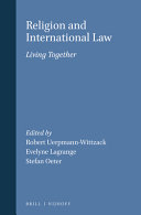 Religion and international law : living together