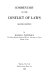 Commentary on the conflict of laws