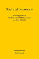 Staat und Demokratie : Beiträge zum XVII. Deutsch-Italienischen Verfassungskolloquium