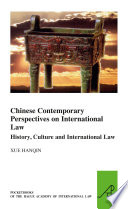 Chinese contemporary perspectives on international law : history, culture and international law